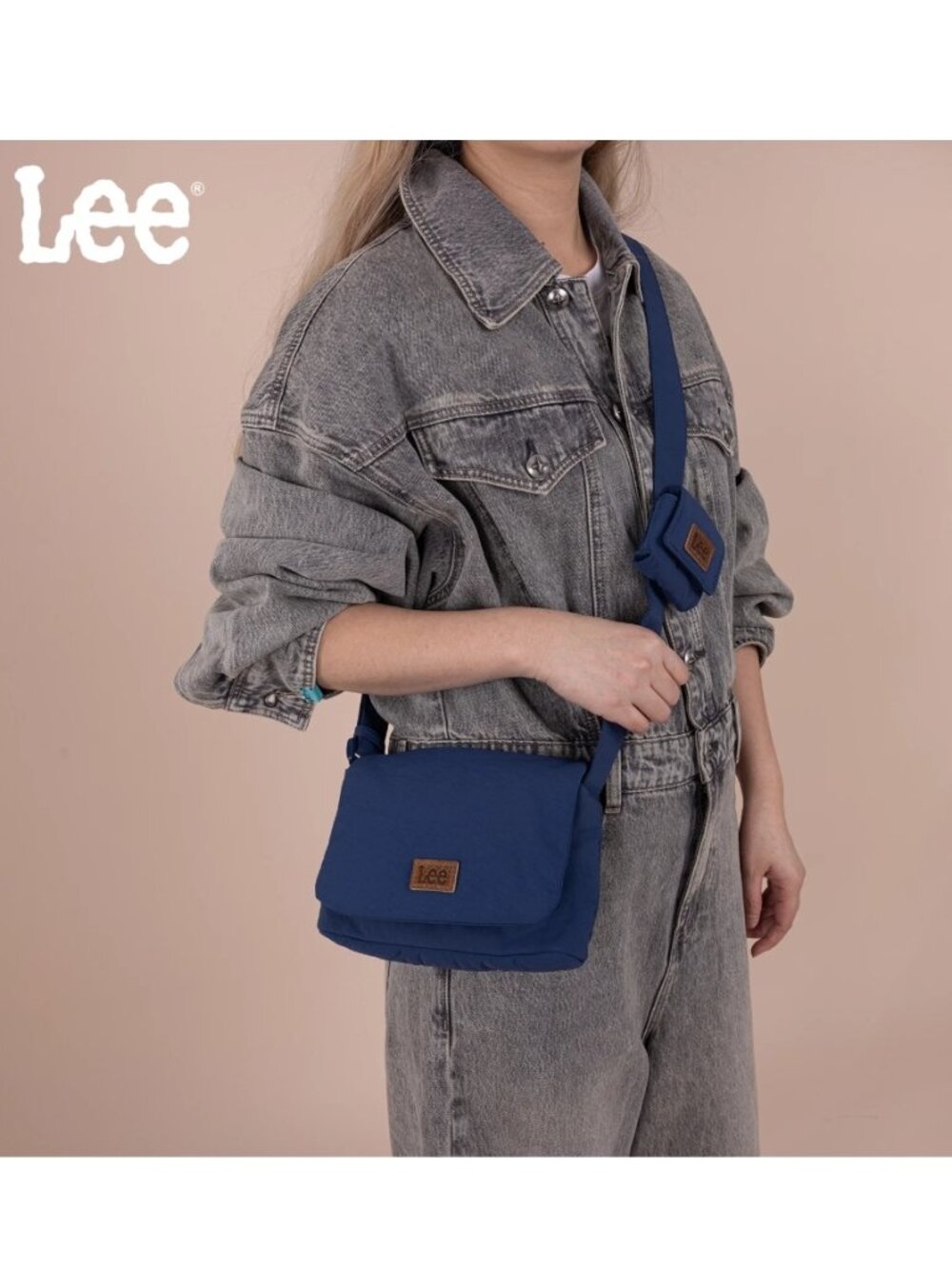 Lee Small Light Weight Shoulder/Crossbody Bag with Earphone Pouch - Picture 6 of 7